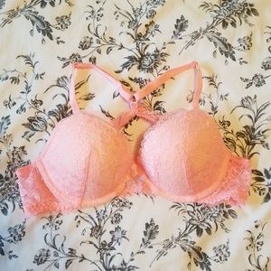 Dream Angels Cross Back Lace Pushup Bra